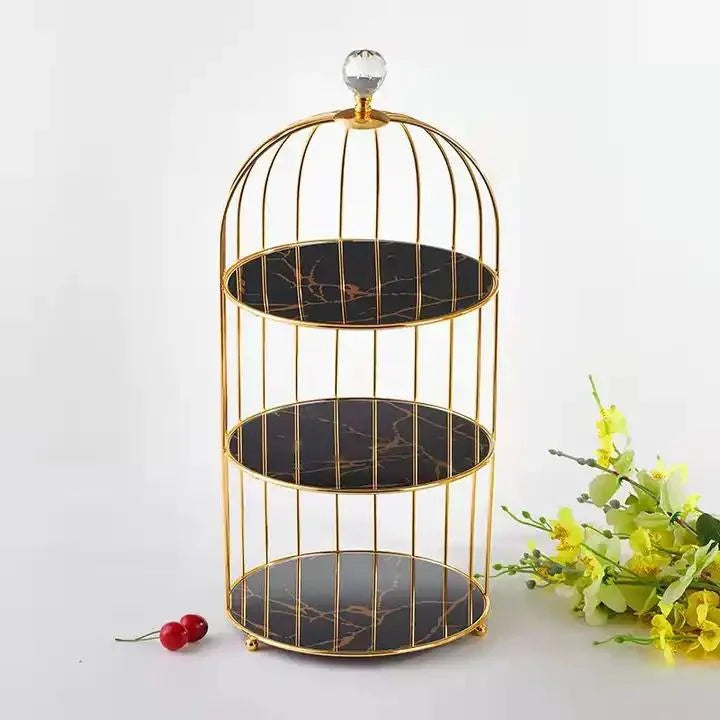 3 Layers Cage Cosmetics Storage Organizer.