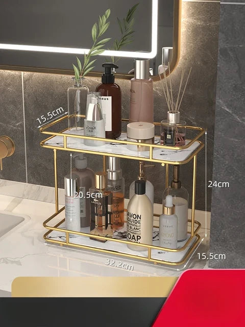 2 Layers Acrylic Design Counter-top Organizer