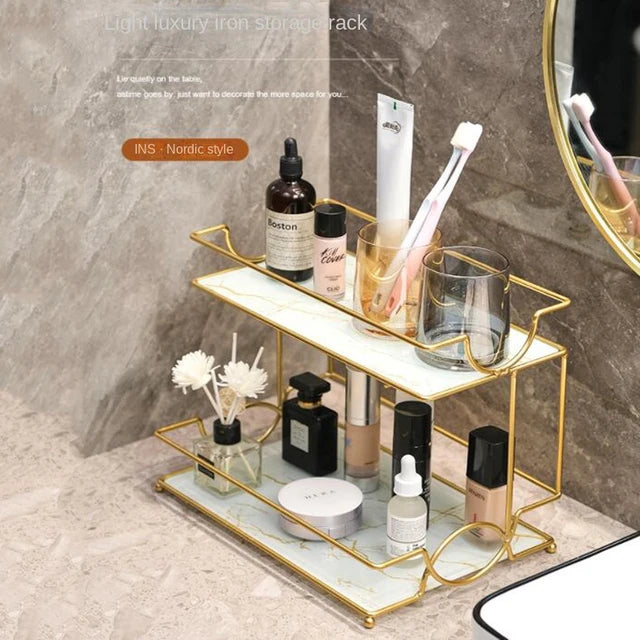 2 Layers Cosmetics Organizer For Dressing.