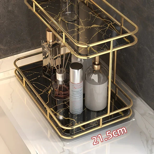 2 Layers Acrylic Design Counter-top Organizer