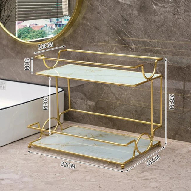 2 Layers Cosmetics Organizer For Dressing.