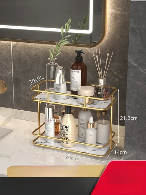 2 Layers Acrylic Design Counter-top Organizer