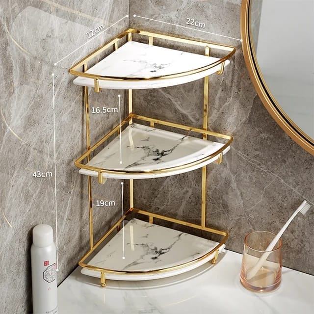 3 Layers Shelf Corner Counter-Top Organizer.