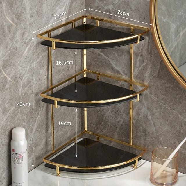 3 Layers Shelf Corner Counter-Top Organizer.