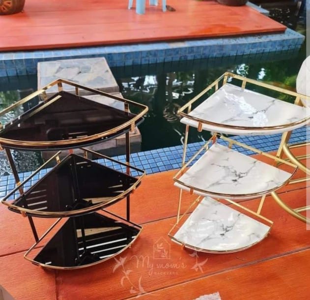 3 Layers Shelf Corner Counter-Top Organizer.