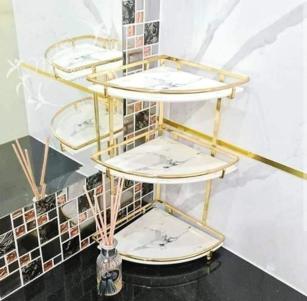 3 Layers Shelf Corner Counter-Top Organizer.