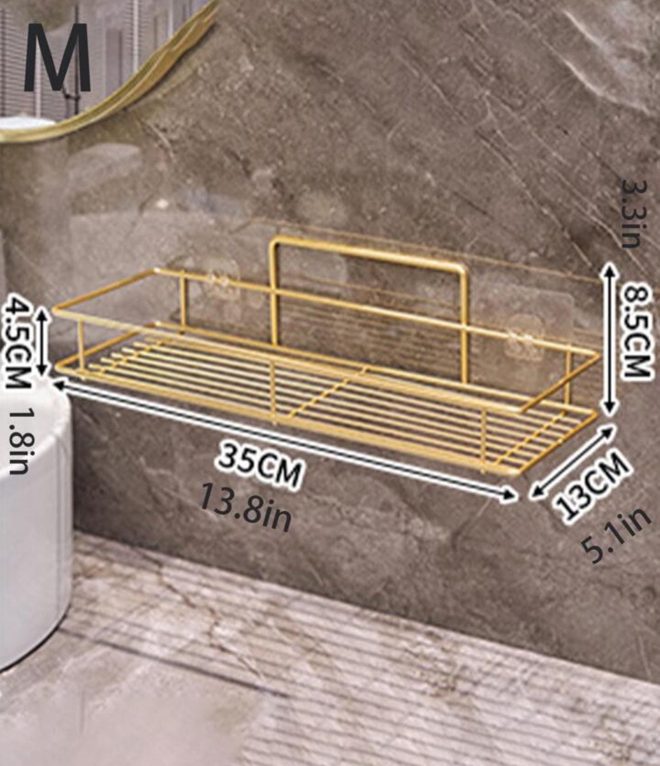Bathroom Wall Mounted Storage Rack