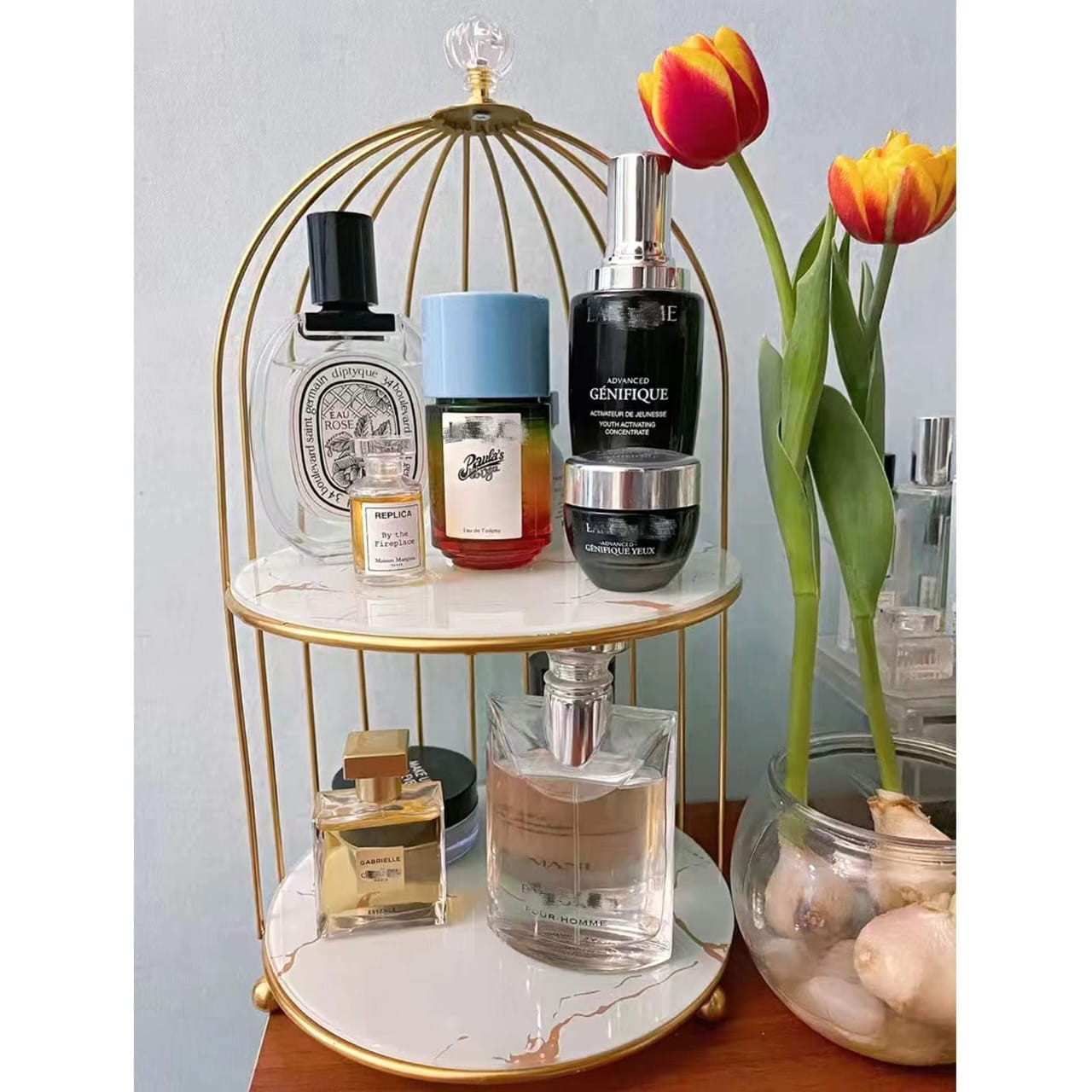 2 Layers Cosmetics Cage Organizer.