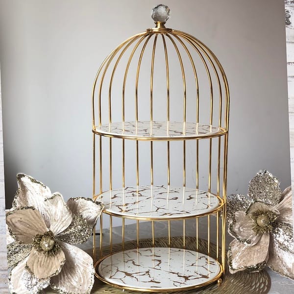 3 Layers Cage Cosmetics Storage Organizer.