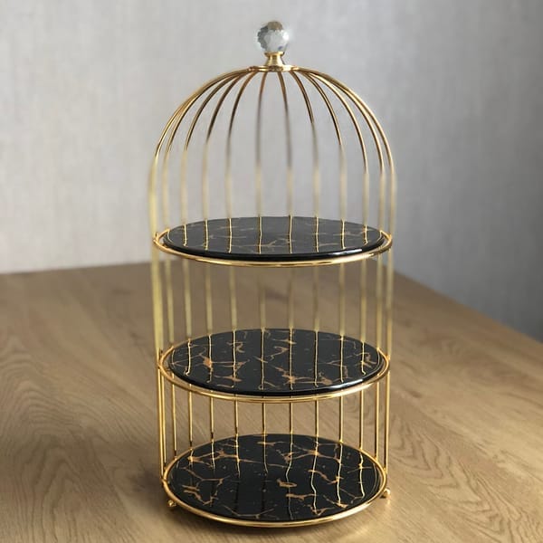 3 Layers Cage Cosmetics Storage Organizer.