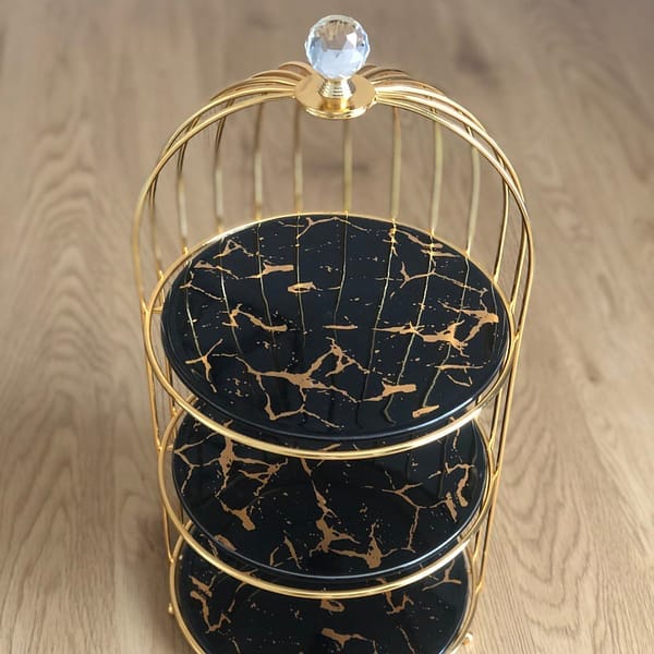 3 Layers Cage Cosmetics Storage Organizer.