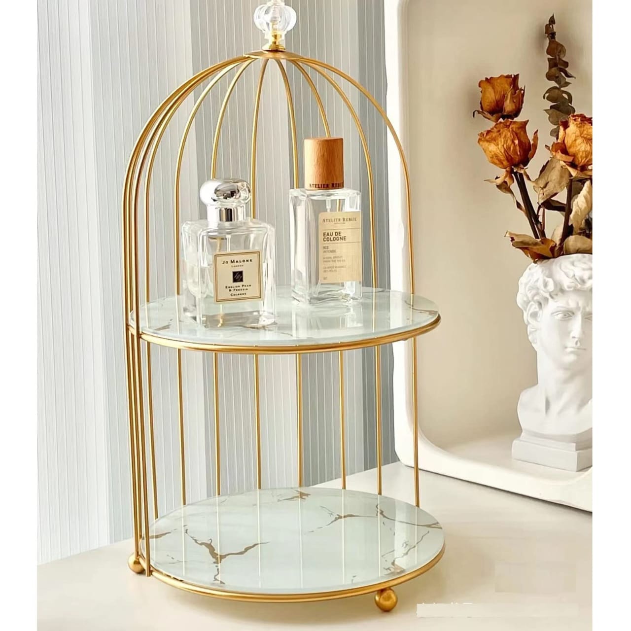2 Layers Cosmetics Cage Organizer.