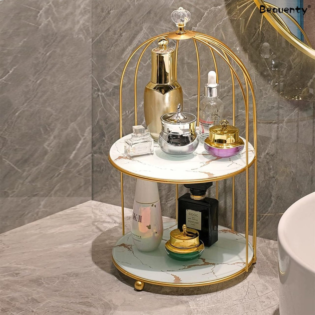2 Layers Cosmetics Cage Organizer.