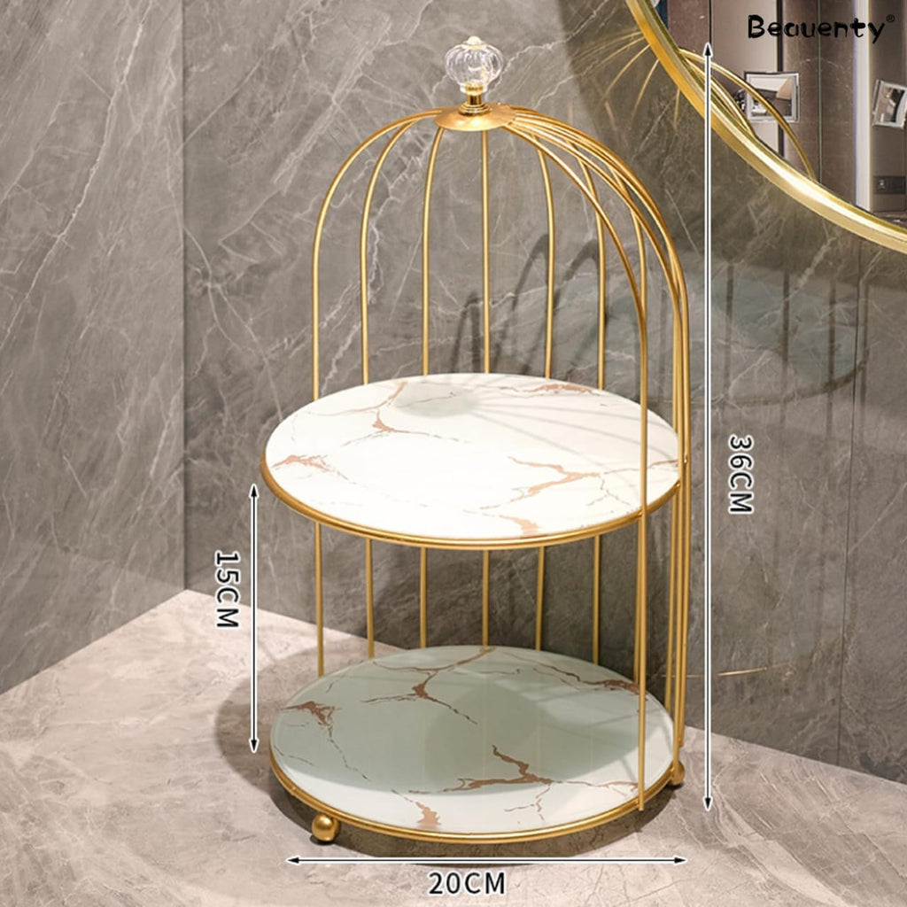 2 Layers Cosmetics Cage Organizer.
