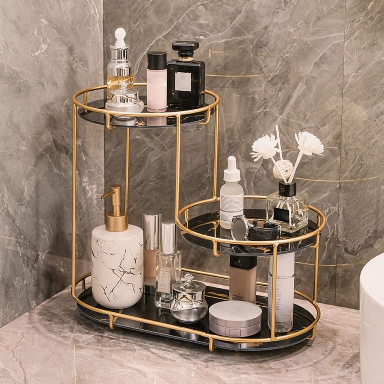 Luxury Design Free Standing Shelf 3 Tier Organizer