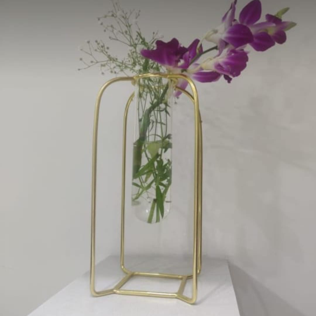 Crystal Flower Holder Stand